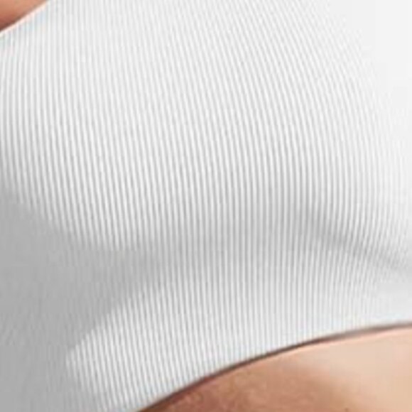 (M) Fisoew One Piece Ribbed One Shoulder & waist cutout Swimsuit - Picture 4 of 5